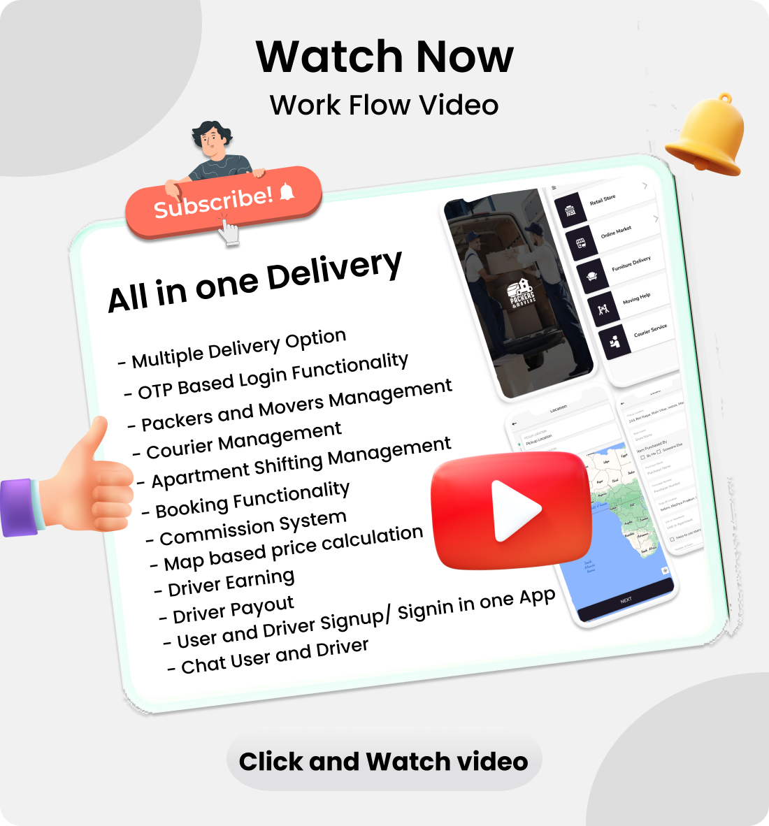 on demand | Delivery App | Packers and Movers | Logistics app | shipping | Multivendor | Best app