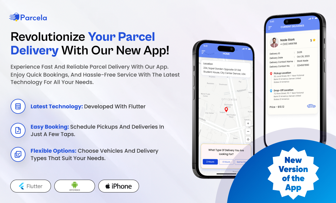 courier delivery updated app 