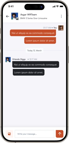 Sleek buy-sell marketplace mobile app interface on iOS and Android