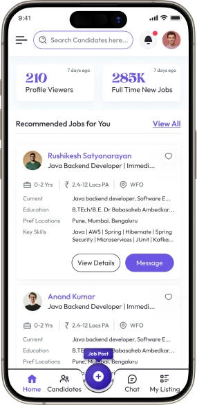 Multi-criteria semantic search and candidate match interface
