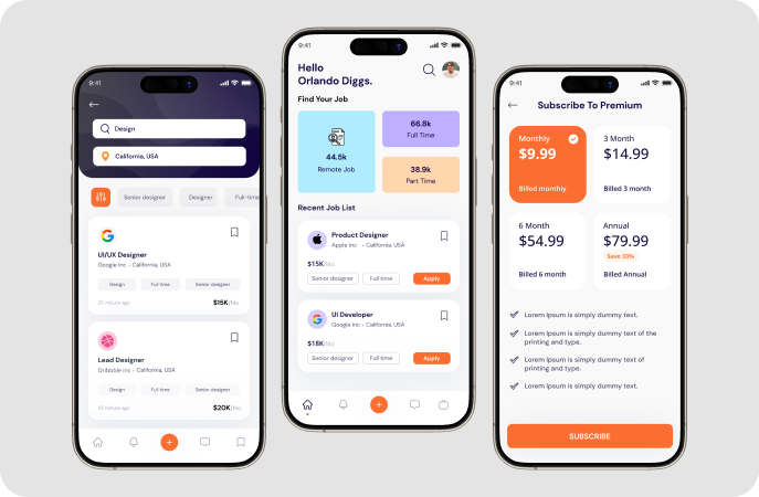 AI Job Search Platform with Advanced Filters, Smart Matching, and Resume Parsing Interface