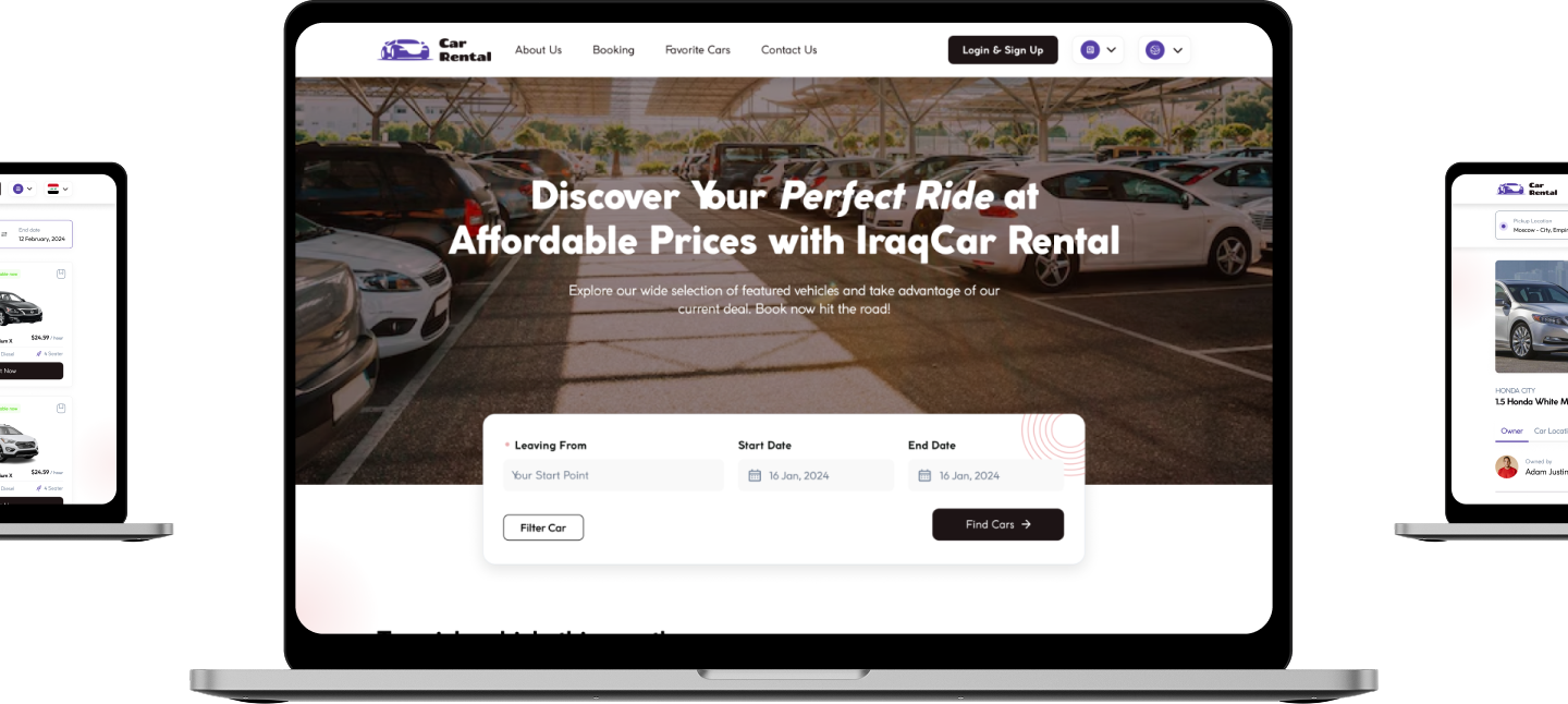 car rental platform admin panel for bookings payments and vendors