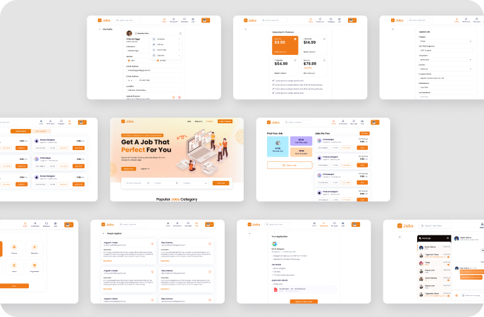 Custom AI Job Portal Website and Mobile App Synchronization - Full Stack Development