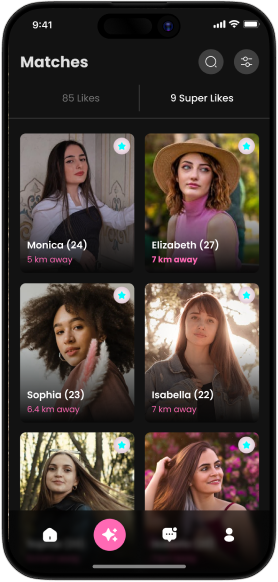 dating app monetization UI with in app purchases