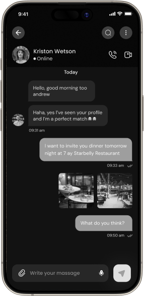 dating app mobile UI built for iOS and Android users