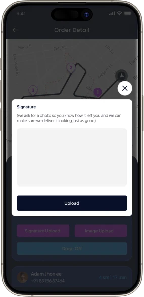 Delivery analytics dashboard showing reports and performance insights