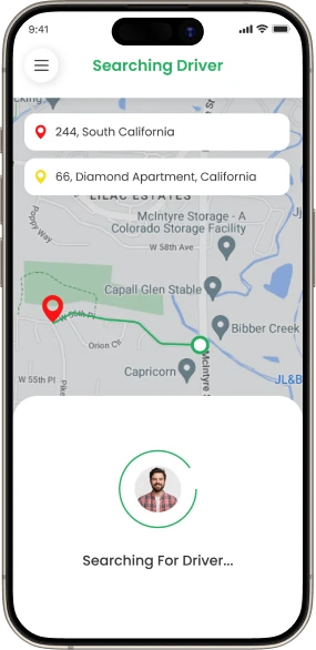 flutter courier and parcel delivery service UI design