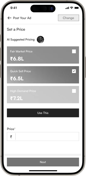Seller mobile interface for creating and publishing new product listings with image upload