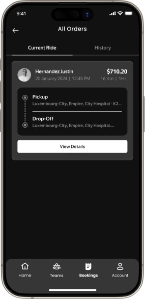 Web app dashboard for logistics and delivery management system