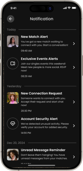 modern dating app UI design for web and mobile platforms