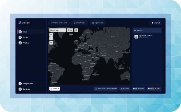 Comprehensive AI-powered product suite for delivery logistics, car rental fleets, and service booking platforms