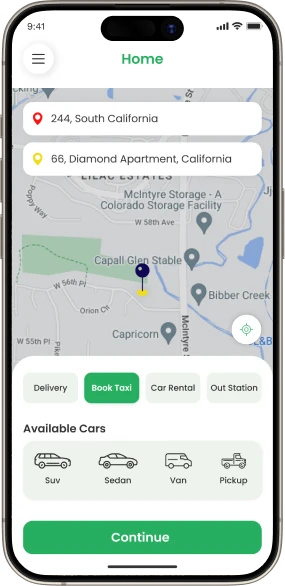 Integrated outstation and local cab booking system for fleet owners
